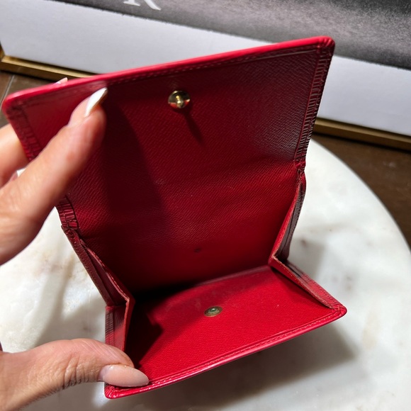 Louis Vuitton Red Epi Compact Wallet EUC - Picture 6 of 12